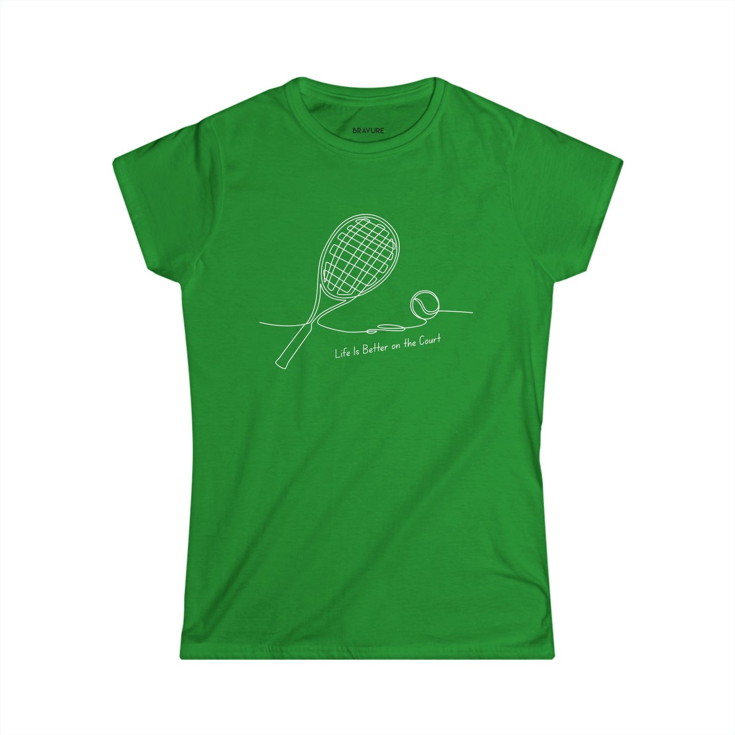 Life is better on the court (Women's Softstyle)