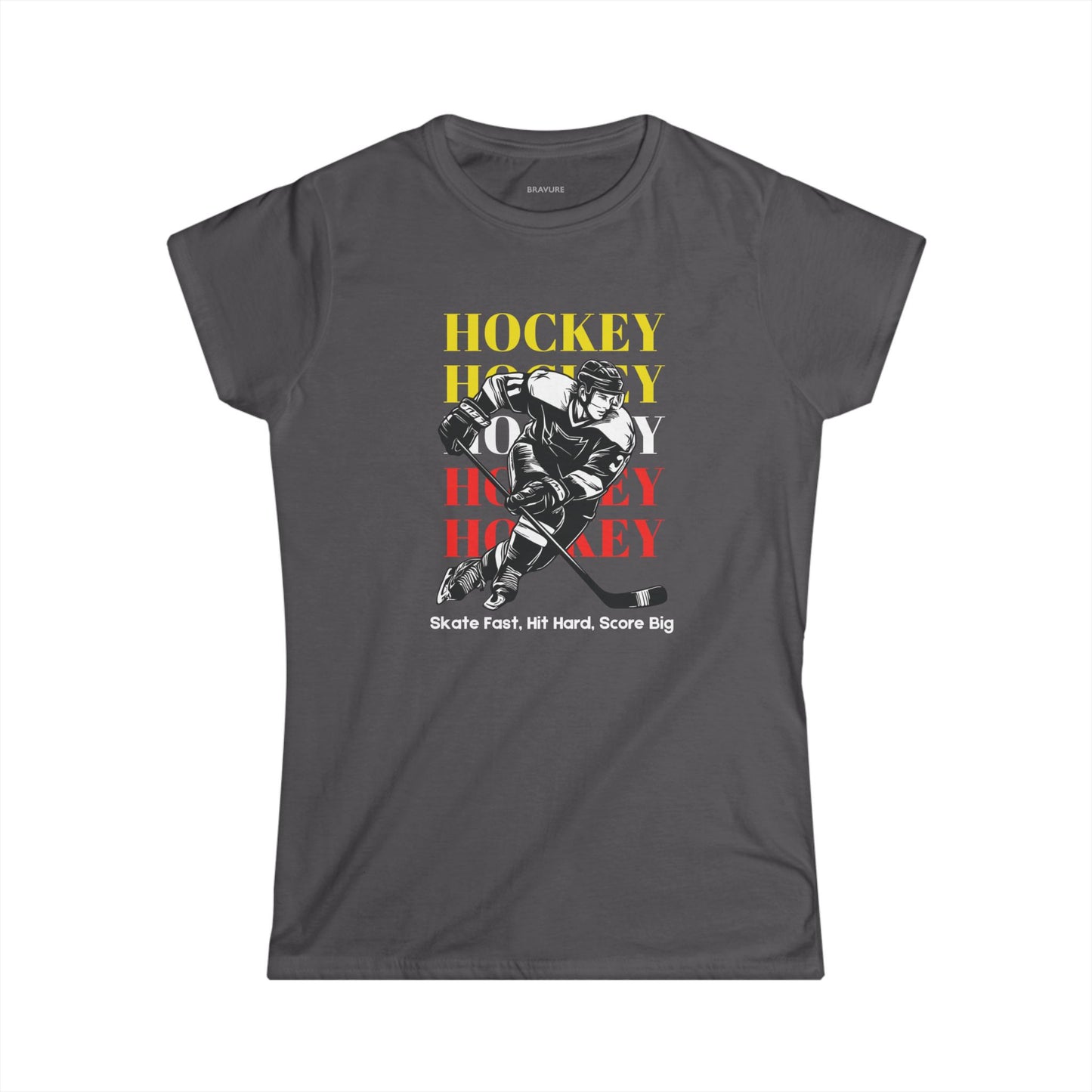 Skate Fast, Hit Hard, Score Big (Women's Softstyle)