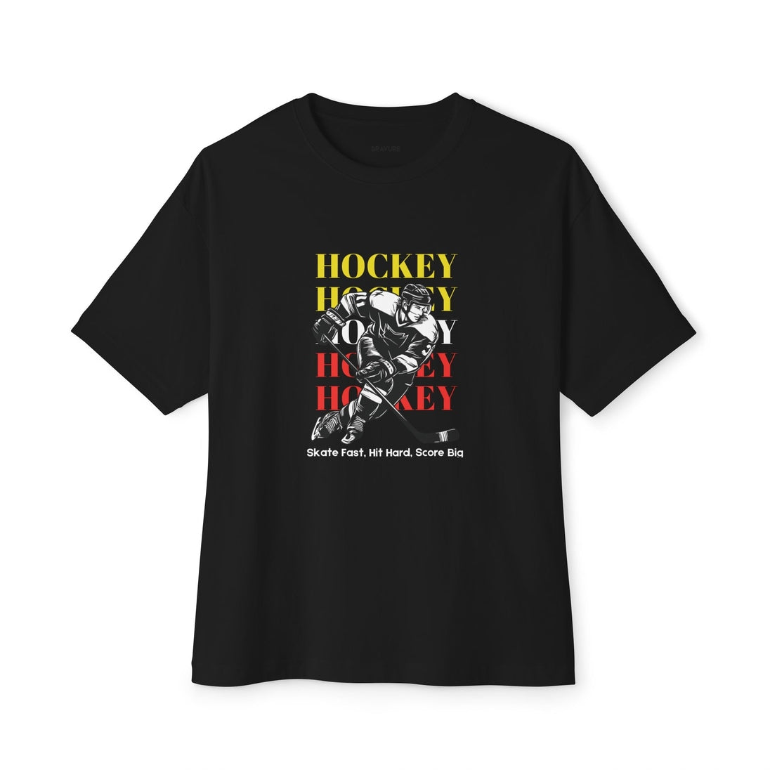 Skate Fast, Hit Hard, Score Big - Oversized Boxy Tee
