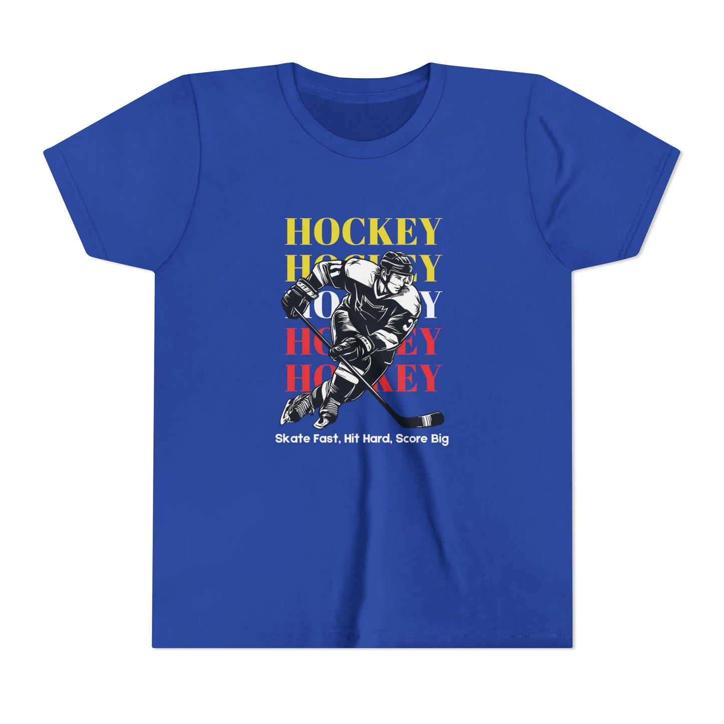 Skate Fast, Hit Hard, Score Big (Youth's size)