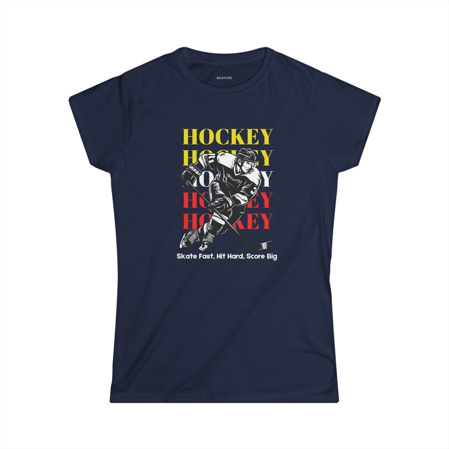 Skate Fast, Hit Hard, Score Big (Women's Softstyle)