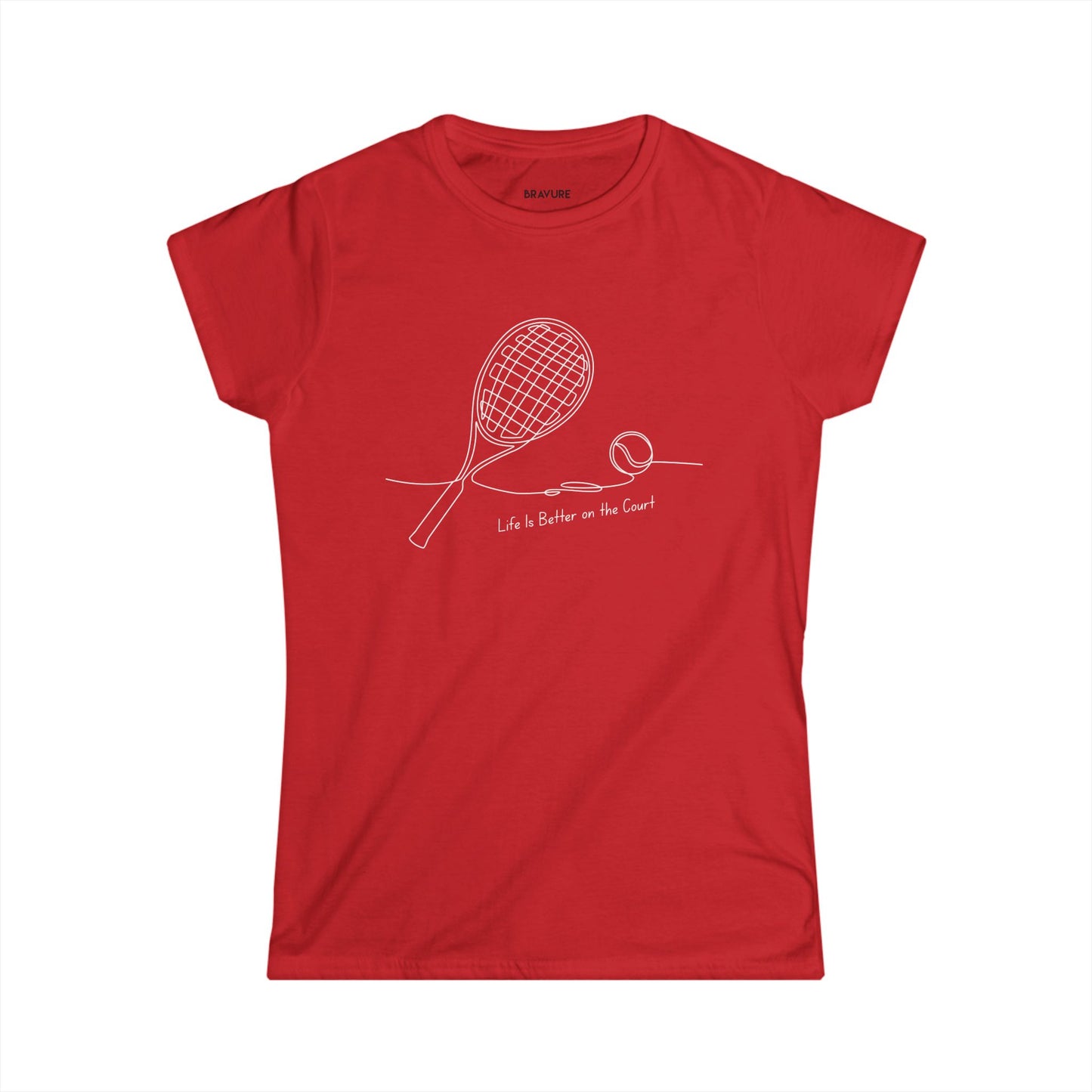 Life is better on the court (Women's Softstyle)