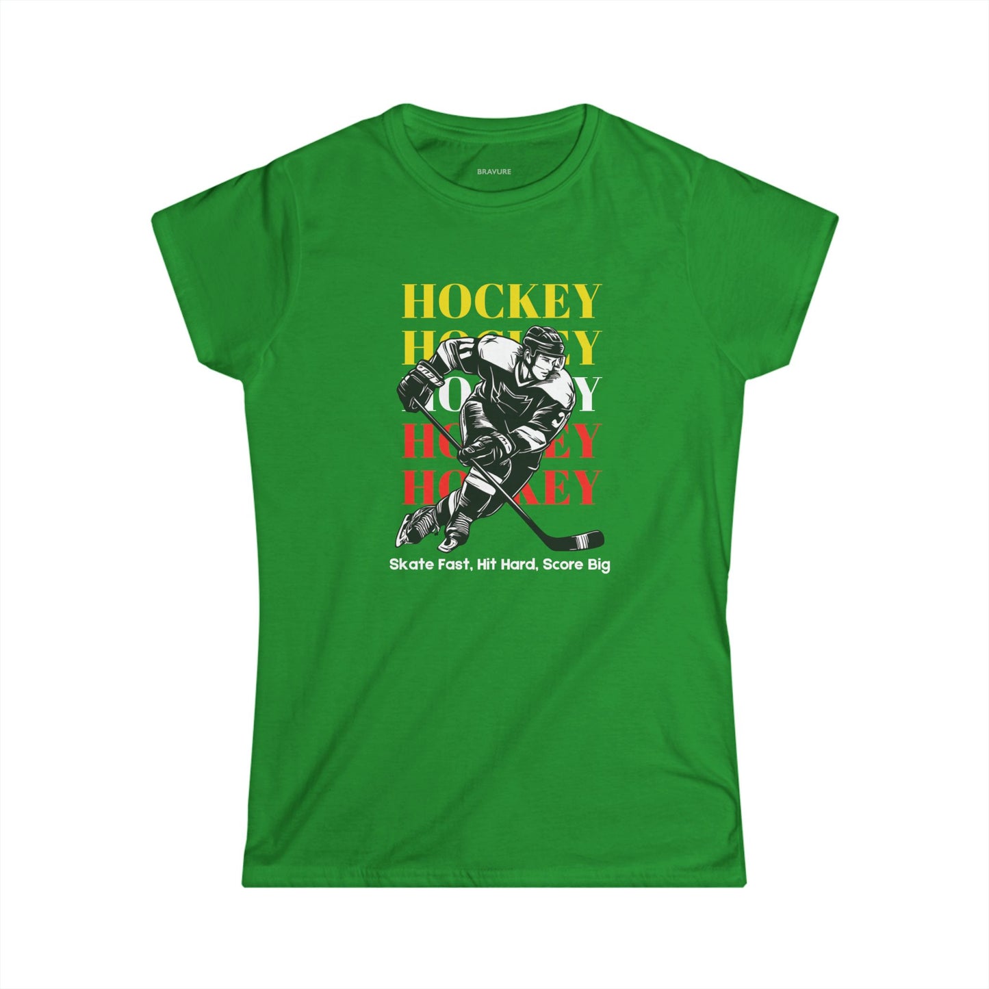 Skate Fast, Hit Hard, Score Big (Women's Softstyle)