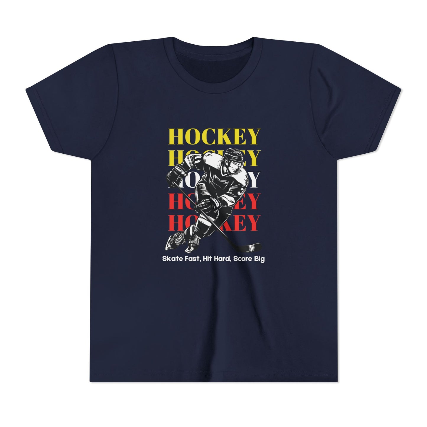 Skate Fast, Hit Hard, Score Big (Youth's size)
