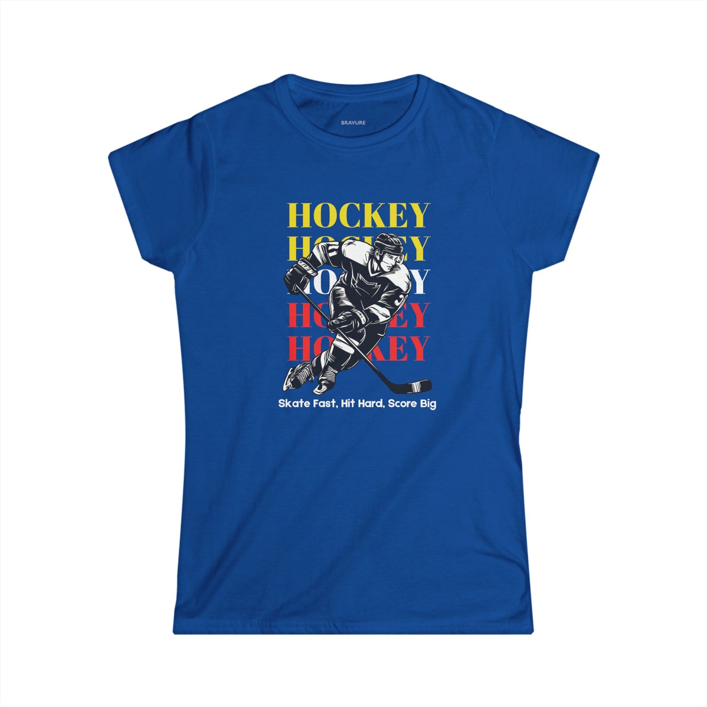 Skate Fast, Hit Hard, Score Big (Women's Softstyle)