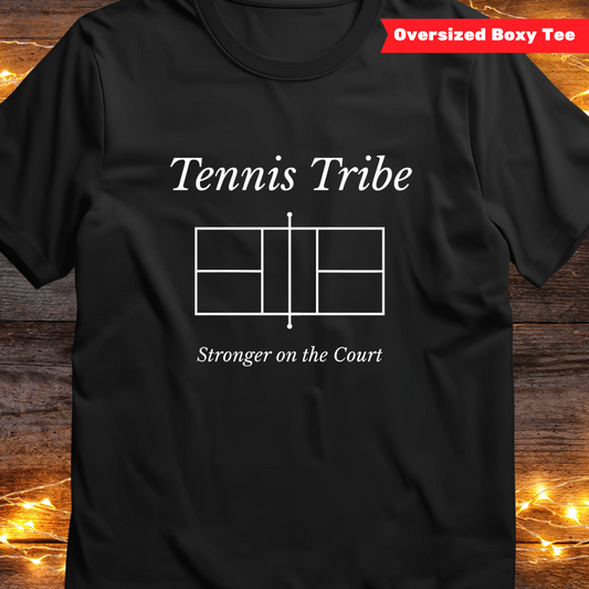Tennis tribe - Oversized Boxy Tee