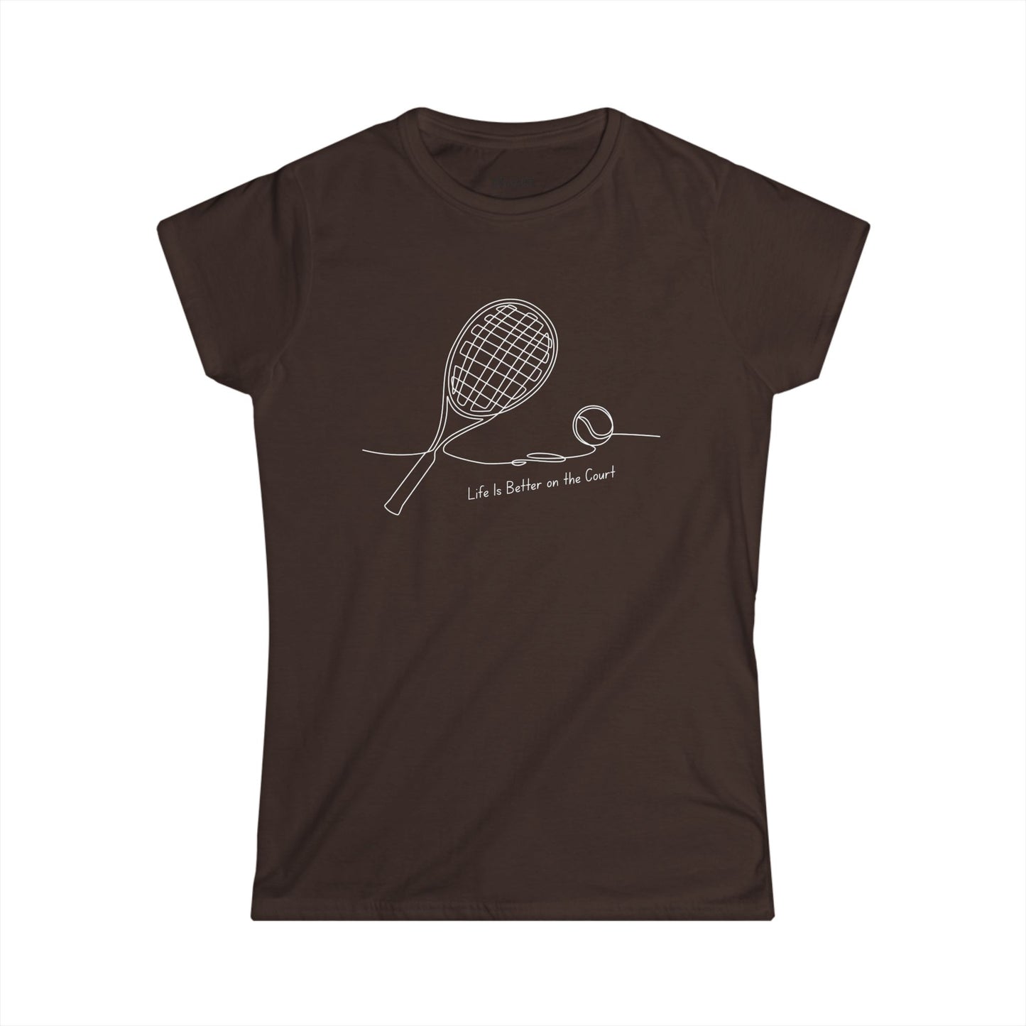 Life is better on the court (Women's Softstyle)