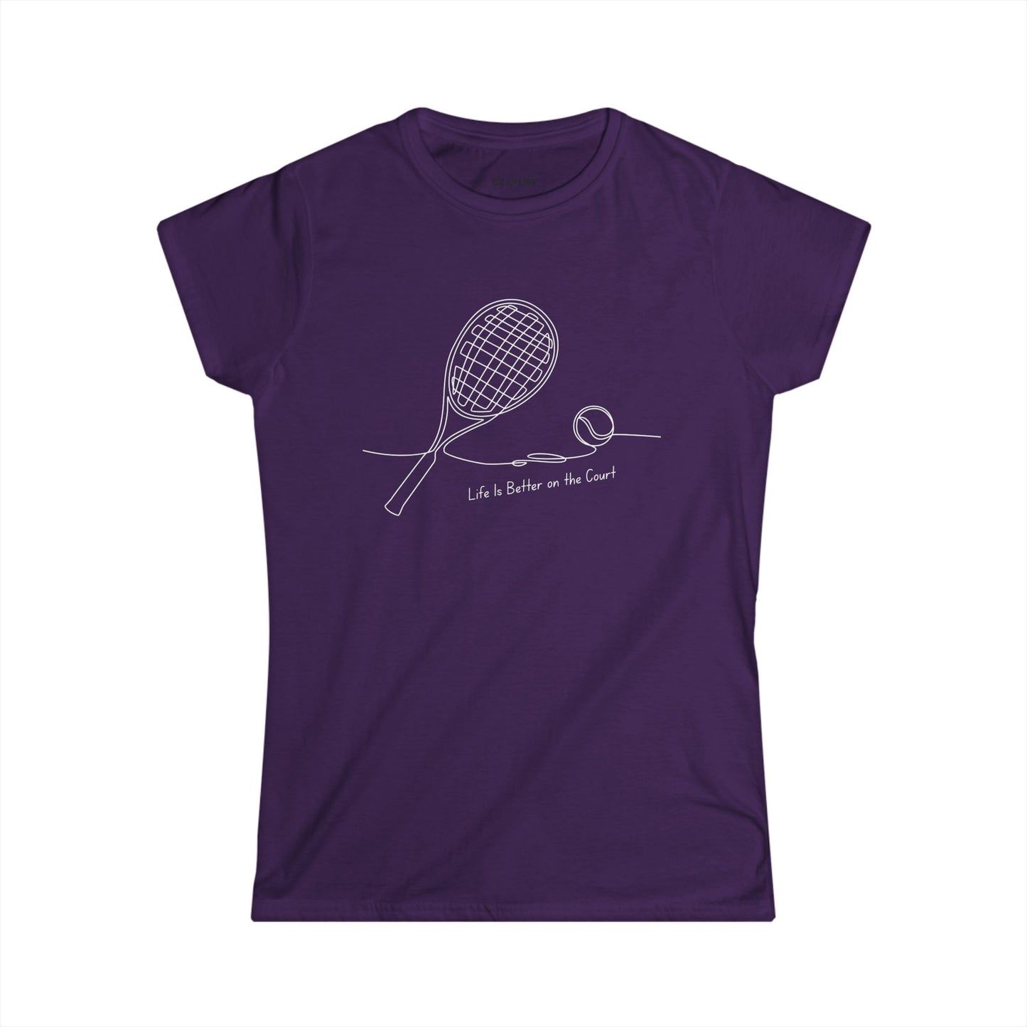 Life is better on the court (Women's Softstyle)