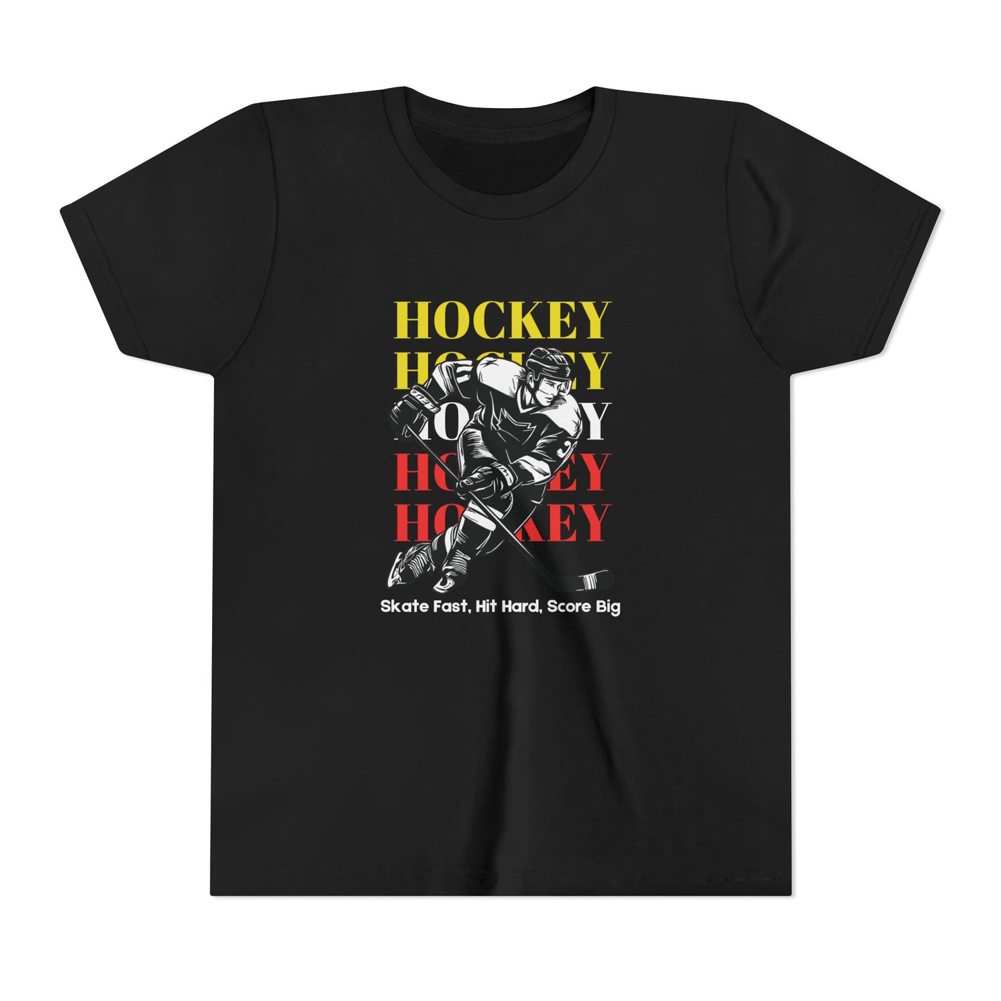 Skate Fast, Hit Hard, Score Big (Youth's size)