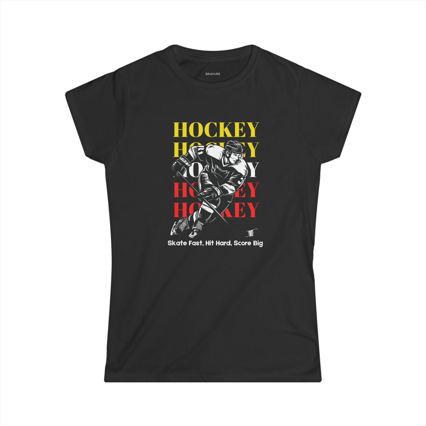 Skate Fast, Hit Hard, Score Big (Women's Softstyle)