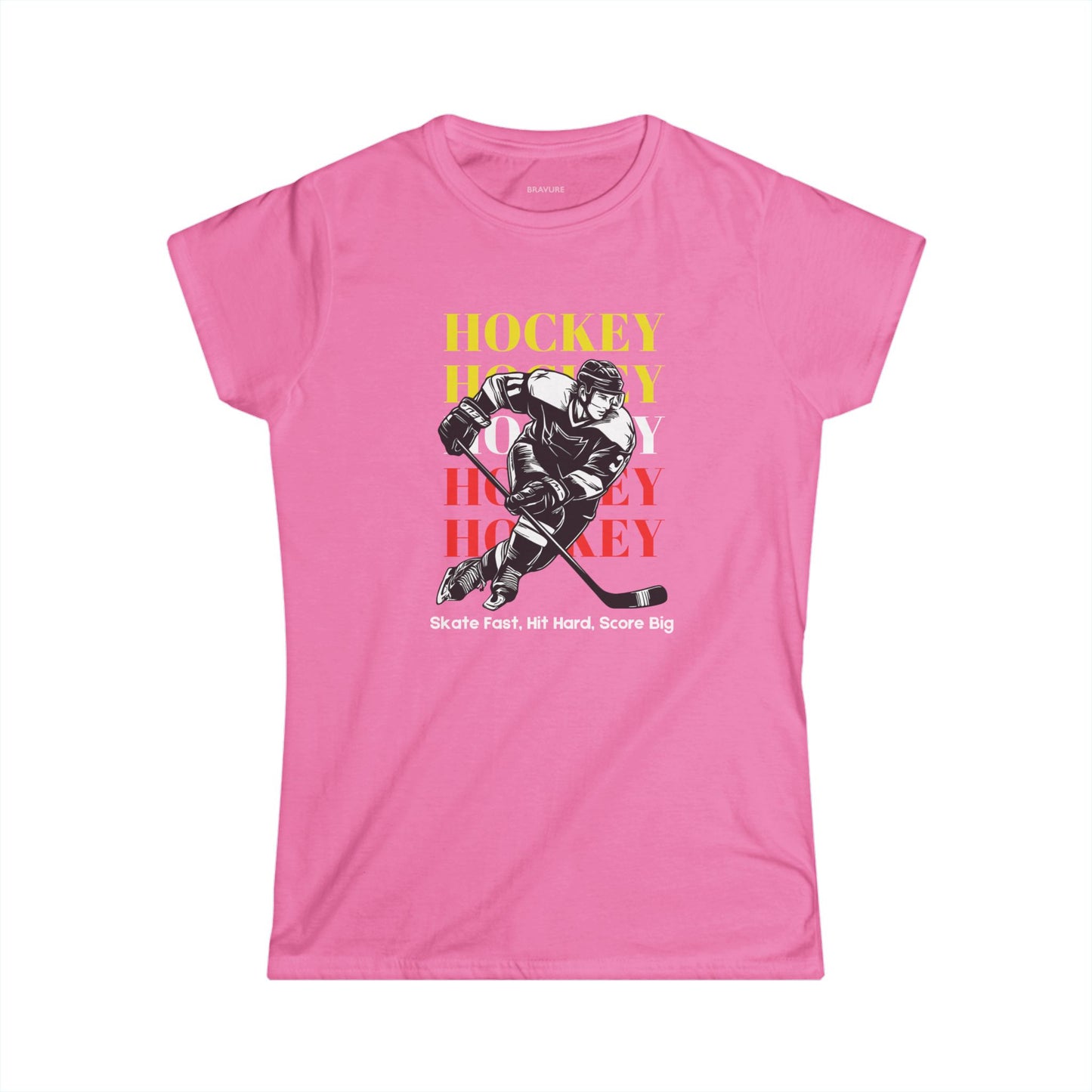 Skate Fast, Hit Hard, Score Big (Women's Softstyle)