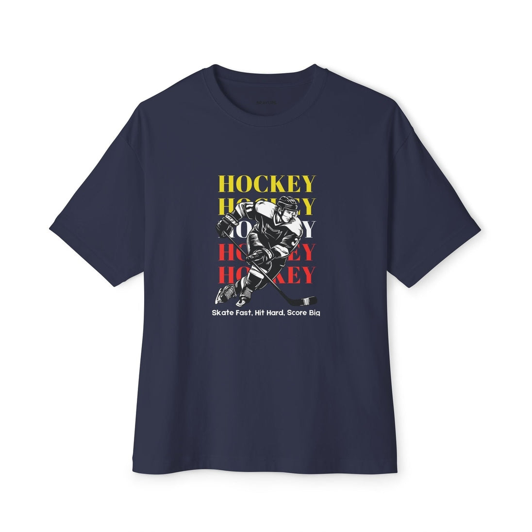 Skate Fast, Hit Hard, Score Big - Oversized Boxy Tee