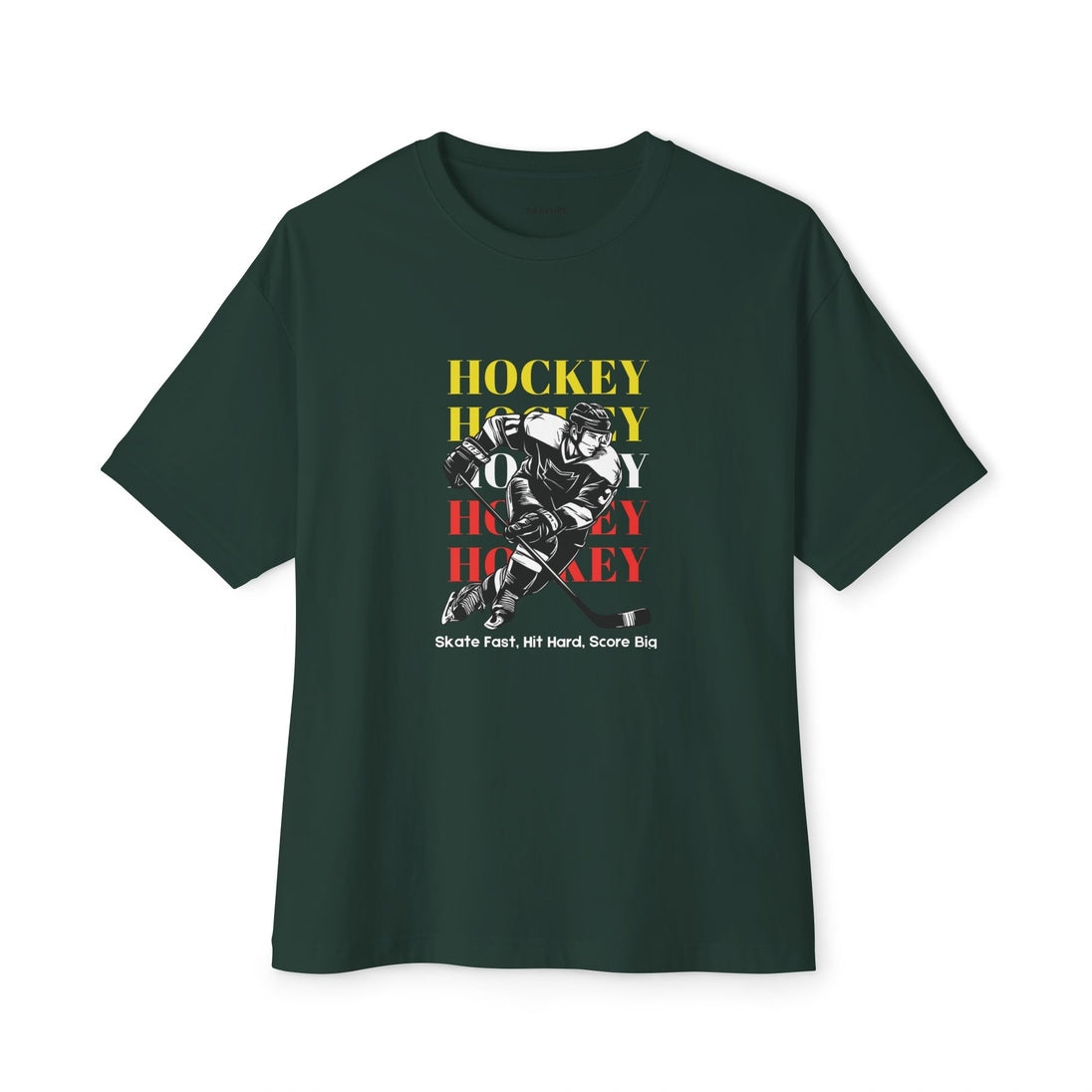 Skate Fast, Hit Hard, Score Big - Oversized Boxy Tee