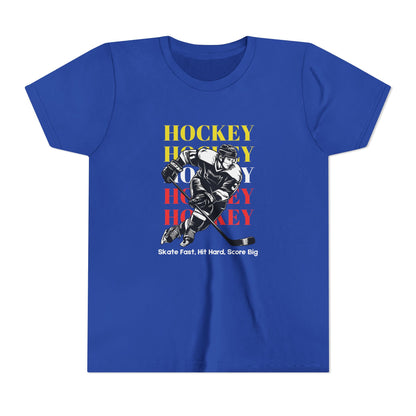 Skate Fast, Hit Hard, Score Big (Youth's size)