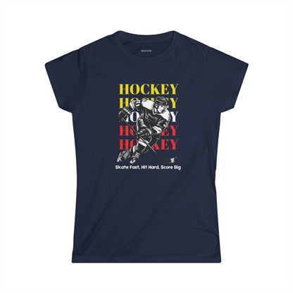 Skate Fast, Hit Hard, Score Big (Women's Softstyle)