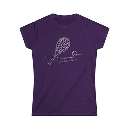 Life is better on the court (Women's Softstyle)