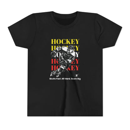 Skate Fast, Hit Hard, Score Big (Youth's size)
